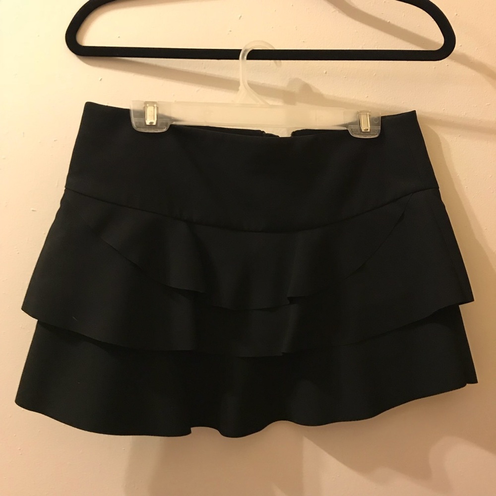 Zara Structured Ruffle Skirt